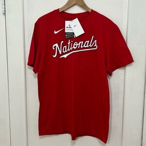 Nike MLB Washington Nationals Josiah Gray #40 Tee Size Large NWT Red & White
